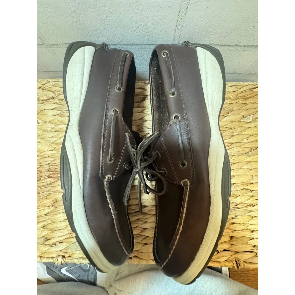 Sperry Top-Sider Billfish Mens Dark Brown Leather Boat Shoes 13M 0192211